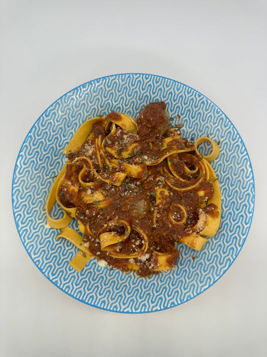 Roasted Red Pepper Pappardelle